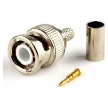 BNC koncovka lisovací konektor pro koaxiální kabel (Ø6 mm), CU měd svorkovnice pro CCTV kamery