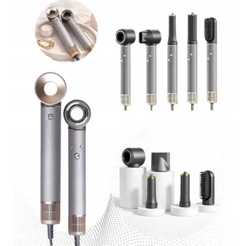 Fén Fén na vlasy 5v1 Multifunkční Ionizace 1300W Silný Studený Vzduch