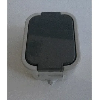 Elektrická zásuvka Instalační zásuvka GNT-16 IP44 šedý