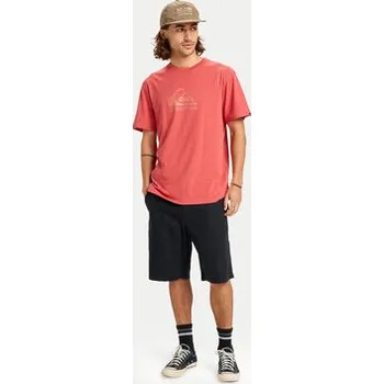 Pánské tričko Quiksilver T-Shirt Ev Comp Logo EQYZT08182 Červená Regular Fit S