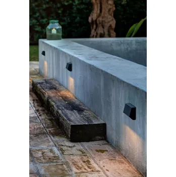 Venkovní osvětlení MUST 96 nástěnná lampa, tmavě šedá - FARO