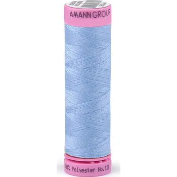 Nit Polyesterové nitě návin 100 m Aspo Amann, střední, 0814 Baby Blue