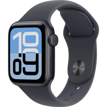 Chytré hodinky Apple Watch SE 3 GPS plus Cellular 40 mm hliníkový plášť sportovní náramek Midnight M/L