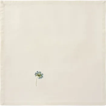 prostírání Ib Laursen Látkový ubrousek s výšivkou Flora Blue umbel flower