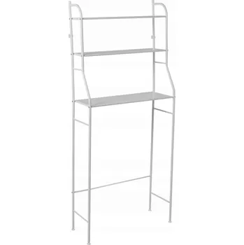 regál KOUPELNOVÝ REGÁL NAD WC KOV BÍLÝ LAK-87