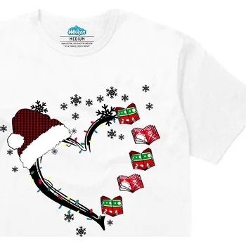 Pánské tričko Pánské tričko Vánoční Srdce Čtenáře (Velikost: L, Barva: Bílá)