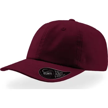 Pracovní přilba Atlantis Headwear Kšiltovka Dad Hat, 6 panelová, baseballová COT33403037099-burgundy UNI Burgundová