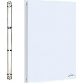 Šanon A4, 2 cm, čtyřkroužkový, PP, bílý