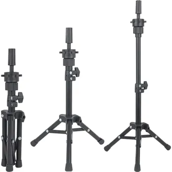 Kadeřnické nůžky Stativ držák na parukové hlavy s výsuvem 57 cm Stojan na tréninkovou hlavu pro kadeřnictví, nastavitelný