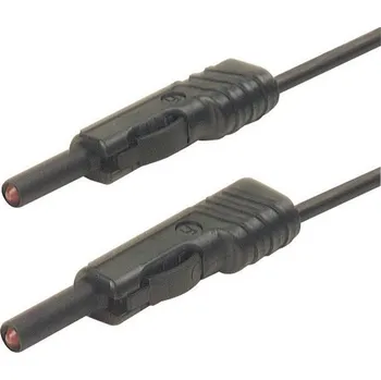 Měřicí kabel Hirschmann Test a Measurement MLB 50/1 V sw měřicí kabel lamelová zástrčka 4 mm lamelová zástrčka 4 mm 0.50 m černá 1 ks