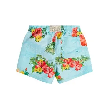 Pánské plavky Guess Plavecké šortky L3GZ02 WO07G Modrá Regular Fit 6Y