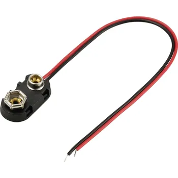 Držák baterie TRU COMPONENTS TC-13220564 bateriový klip 1x 9 V tlačítkové připojení (d x š) 24 mm x 13 mm