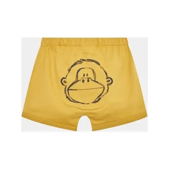 Dámské kraťasy United Colors Of Benetton Šortky z materiálu 3MI5A9008 Žlutá Regular Fit 82