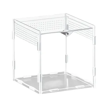 Teraristika Akrylové terárium pro plazy 8 x 7 x 10 cm Chovná krabice pro tarantule, pavouky, skorpióny a plazy s větracími otvory