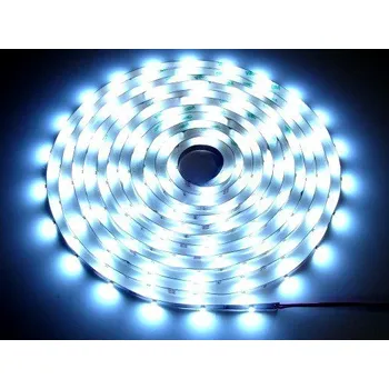LED páska LED pásek 600 diod, studená bílá, 5 m, bílý podklad