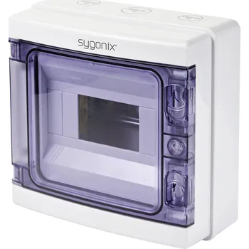 Rozvaděč Sygonix SY-5491852 malý rozváděč na omítku Počet modulů (šířka) = 8 Počet řádků = 1 Obsah 1 ks