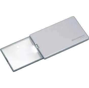 Lupa Eschenbach 152111, Easy Pocket ruční lupa s LED osvětlením , zvětšení: 3 x, stříbrná