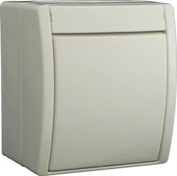 Elektrická zásuvka Busch-Jaeger 2601/6 W-54 spínání ve vlhkých místnostech přepínač Ocean na omítku bílá 1 ks