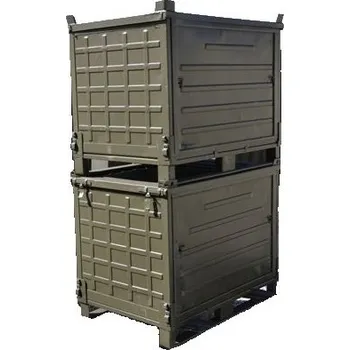 Stavební technika Armáda ČR Paleta kovová skříňová S1000 použitá II jakost
