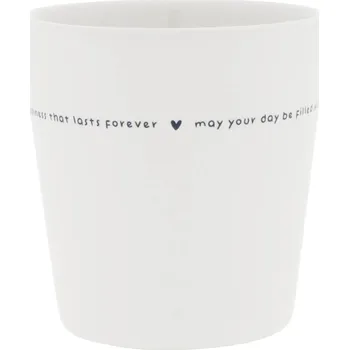 Bastion Collections Keramický latte hrnek White / So much laughter 240 ml