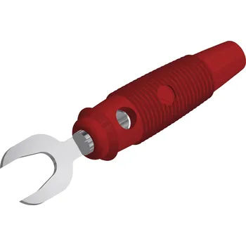 Krokosvorka Hirschmann Test a Measurement KB 3 rt laboratorní zástrčka zástrčka, rovná červená 1 ks