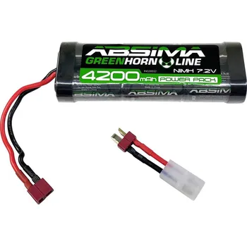 RC vybavení Absima 4100012 akupack NiMH (modelářství), 7.2 V, 4200 mAh, články 6, Hardcase, T zásuvka, zásuvka Tamyia