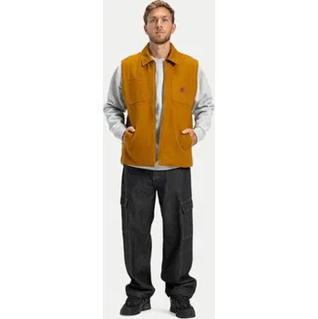 Pánská vesta DC Shoes Sportovní vesta Keyless EDYJK03264 Hnědá Regular Fit XXL