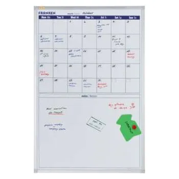 Kancelářský nábytek Měsíční plánovací tabule Franken - magnetická, na zeď, 90 x 60 cm, na výšku