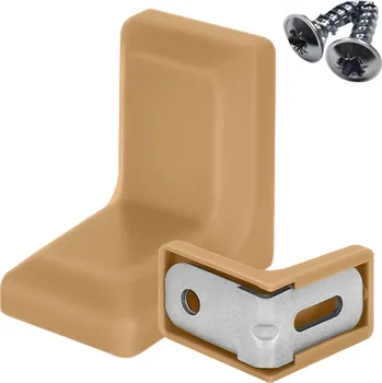 Nábytkové kování Rohovník nábytkový komandorek kovový spojovací + ŠROUB osazení KRAFT 100 KS