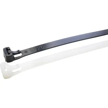 Stahovací páska WKK 11837971, 11837971, stahovací pásky, 7.60 mm, 100 mm, přírodní, rozpojitelná, odolná vůči UV záření, odolné vůči olejům, odolné vůči rozpouštědlům, odolné