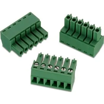 Elektrický konektor Svorkovnice PCB, řada: 361, rozteč: 3.81mm, počet řad: 1, počet kontaktů: 10, orientace těla: Svislý, Kabelová montáž,