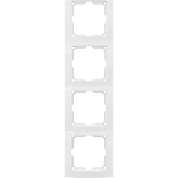 Elektrická zásuvka REV 4násobná rám bílá 0208840104