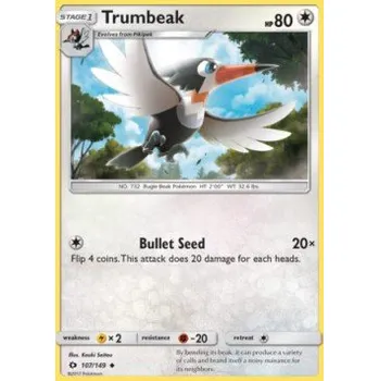 Sběratelská karetní hra Pokémon SUM 107/149 Trumbeak - Sun & Moon Stav: Excellent, Verze: REVERSE HOLO