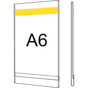 Plastová kapsa O A6 na výšku s oboustrannou pěnovou páskou Plastová kapsa O A6 na výšku s oboustrannou pěnovou páskou (IF411PE) - 1 ks