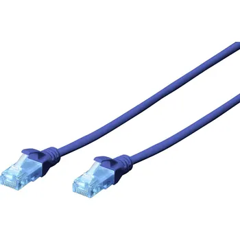 Datový kabel Digitus DK-1511-030/B RJ45 síťové kabely, propojovací kabely CAT 5e U/UTP 3.00 m modrá 1 ks