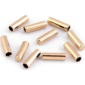 Kovová koncovka na šňůru Ø4 mm, malé, 4 růžové zlato