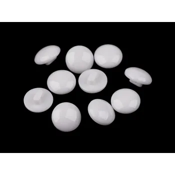 Knoflík Knoflík barevný velikost 20", malé, 12 bílá