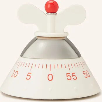 Kuchyňská minutka Alessi Kuchyňská Minutka, stříbrná / bílá / červená