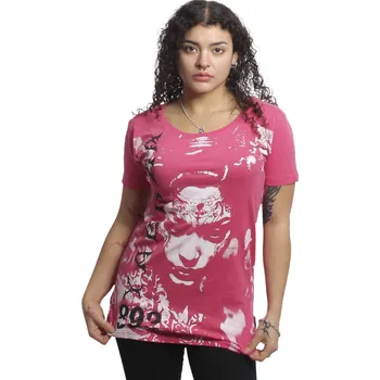 Dámské triko Yakuza Mystic Curved 27118 claret red velikost: 3XL