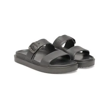 Dámské pantofle Nazouváky Tommy Hilfiger Double Strap FW0FW09114 Šedá 37