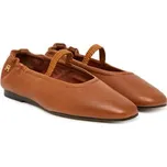 Baleríny Tommy Hilfiger Soft Leather Ellastic Ballerina FW0FW09245 Hnědá 39