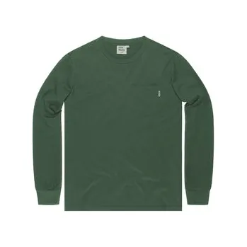 Pánské tričko Triko dlouhé Vintage Industries Grant Pocket Long - olivové,