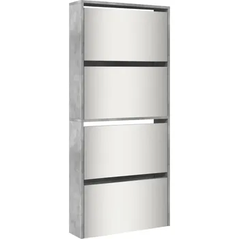 Botník Botník 4-úrovňová 63 x 17 x 134 cm šedá betonu