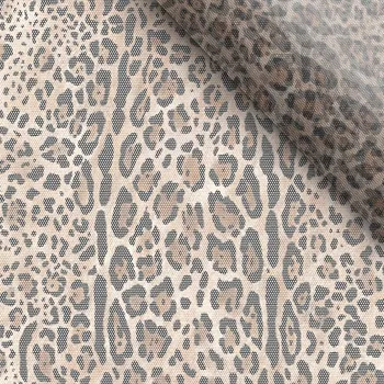 Zbytek - Měkký tyl leopard