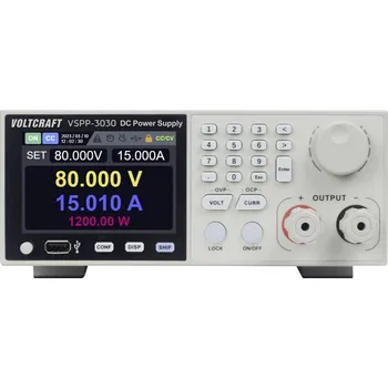 Laboratorní zdroj VOLTCRAFT VSPP-3030 laboratorní zdroj 19, nastavitelný, 0 - 300 V/DC, 0 - 15 A, 3000 W, USB, LAN, lze programovat, lze dálkově ovládat, výstup 1 x, VC-17068700