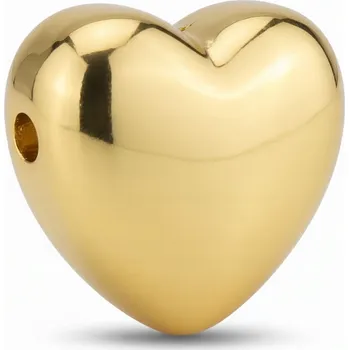 Dětské navlékací korálky Plastové korálky zrcadlová srdíčka 12x9mm 20 KS