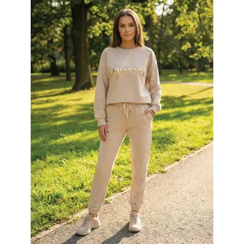 Dámská tepláková souprava LAMANUEL béžová, VELIKOST UNI ( S, M , L )