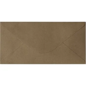 Obálka Ozdobný papír pro VÝTVARNÉ PRÁCE OBÁLKA DL 120G KRAFT TMAVĚ BÉŽOVÁ Sada