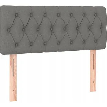 Čelo postele tmavě šedé 100 x 7 x 78/88 cm nastavitelné