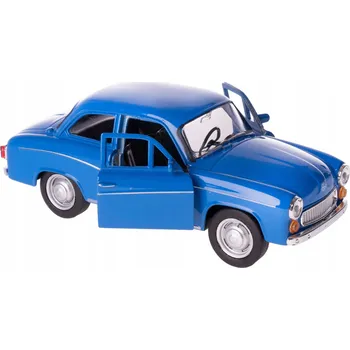 autíčko WELLY SYRENA 105 MODRÁ 1:34 LEGENDY PRL NOVÝ KOVOVÝ MODEL 43622